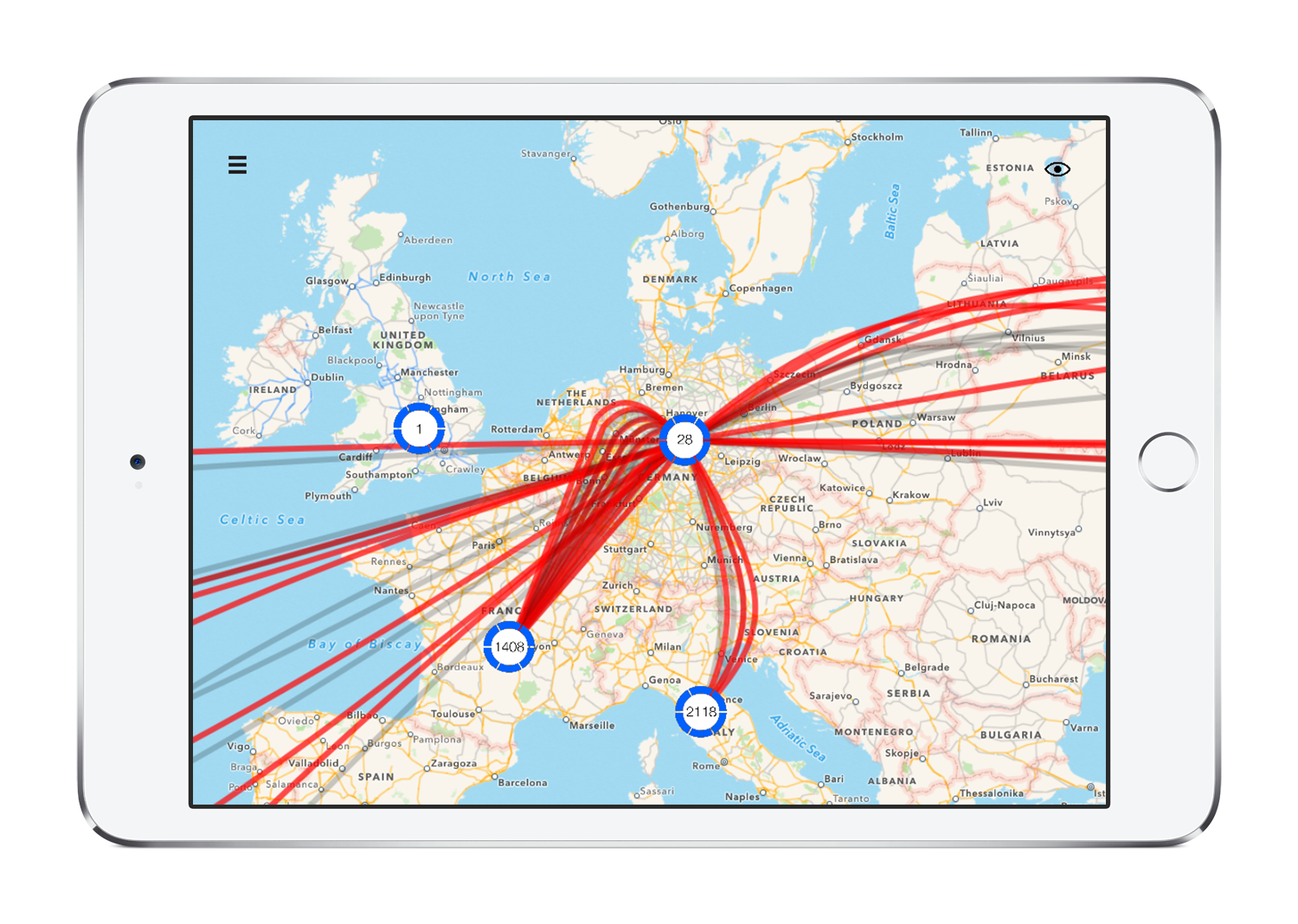 ZF Friedrichshafen innovation platform tablet interface