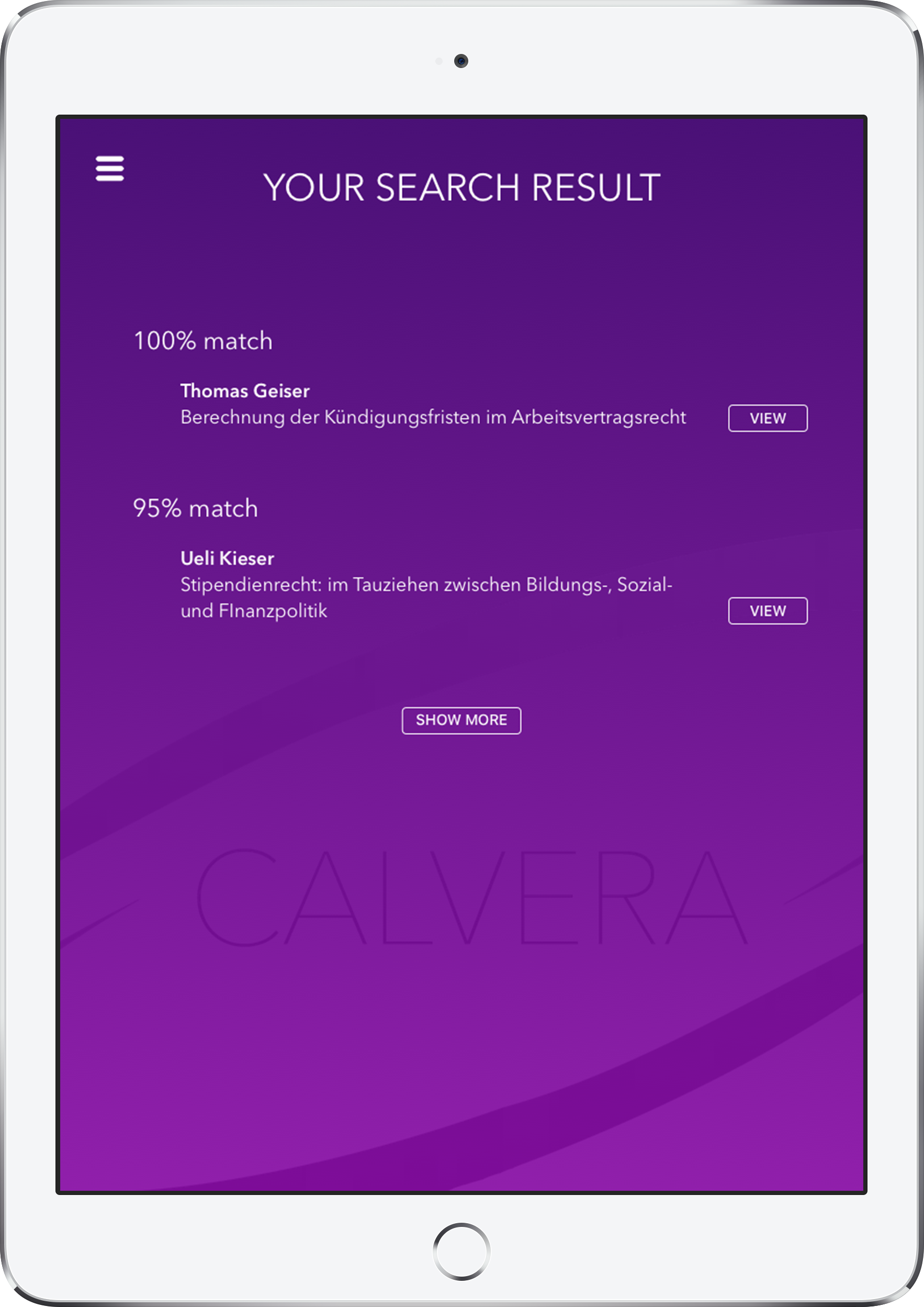 IBM Watson attorney helper tablet app
