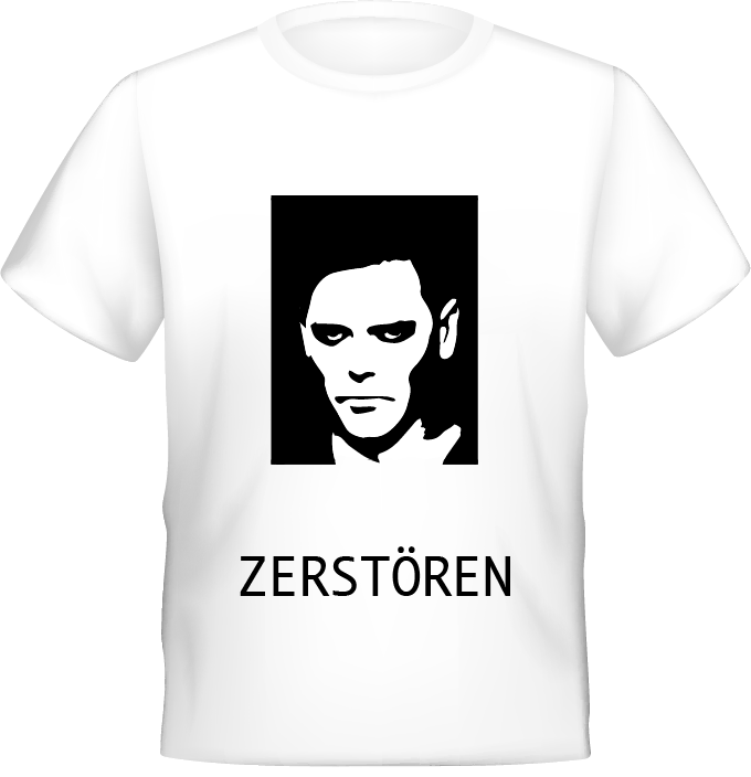 Rammstein Zerstoren Richard Kruspe tshirt 
