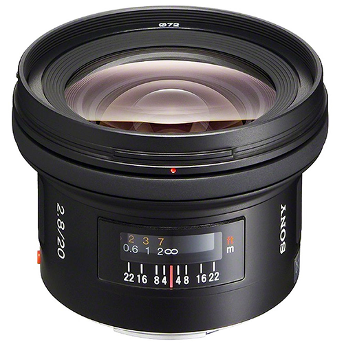 Sony SAL-20F28 super wide angle lens